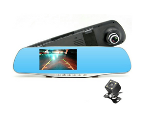 Car Recorder & Reverse cam Rear View Mirror